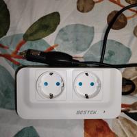 BESTEK 200W Inverter da Auto 12V-230V con 4 Porte 