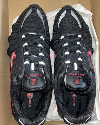 Nike Shox Nero Argento Metallico