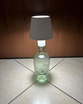Lampada con bottiglia gin Ambrosia LED wireless