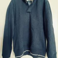 Felpa Champion Uomo, Blu con Collo Alto e Zip