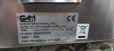 Tagliaverdure gam cuocojet inox