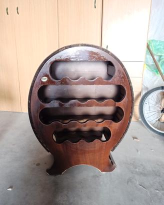 portabottiglie in legno