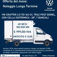 Vw crafter 2.0 tdi 163 cv isotermico -20°