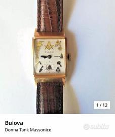 OROLOGIO BULOVA DONNA MASSONICO MECCANICO VINTAGE