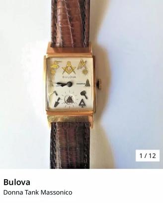 OROLOGIO BULOVA DONNA MASSONICO MECCANICO VINTAGE