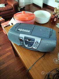 Stereo Sony portatile CD radio cassetta