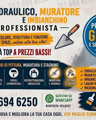 Imbianchino, Muratore e Idraulico Catania