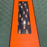 Cravatta Hermes 7282 blu orsetti