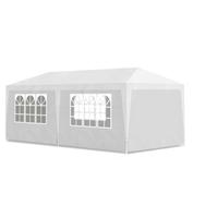 Gazebo per feste  3x6 metri, bianco con pareti