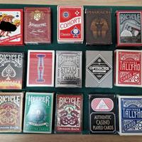 15 mazzi di carte usati