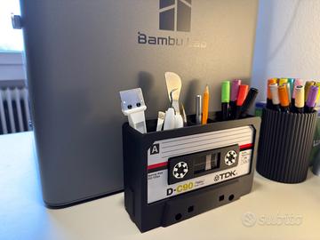 Organizer Scrivania VintageCassetta TDK- Smart NFC