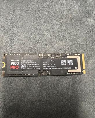 SSD Samsung 9100Pro 2TB Gen5 