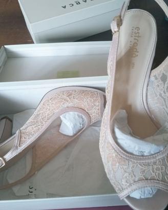 Scarpe elganti color rosa cipria