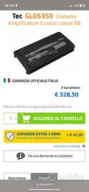 Tec GLD5350 Gladiator Ampli 5 canali classe AB