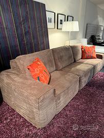 Divano modulare velluto a coste