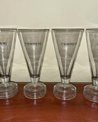 CAMPARI DESIGN MATTEO THUN 4 BICCHIERI VINTAGE