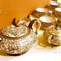 Servizio da the anni 40 porcellana/argento