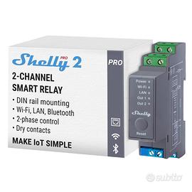 SHELLY PRO 2 domotica  interruttore LUCI