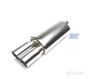 SCARICO UNIVERSALE IN ACCIAIO INOX A DOPPIA USCITA