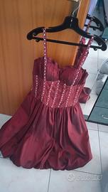Abito bordeaux da cerimonia
