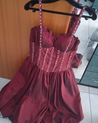 Abito bordeaux da cerimonia