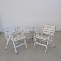 Set 4 sedie pieghevoli Reguitti