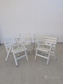 Set 4 sedie pieghevoli Reguitti