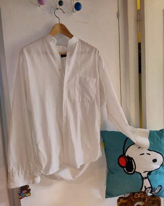 camicia bianca collo coreana taglia S
