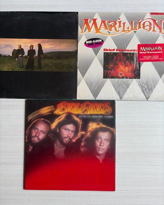 Mini lotto 3 Lp Marillion e Bee Gees