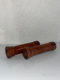 Manopole Vintage Legno Moto Harley e Custom