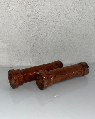 Manopole Vintage Legno Moto Harley e Custom