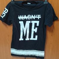 Maglietta blukids bambini 2xl 164 cm nera a manich