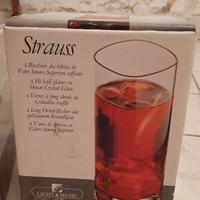 4 set da 4 bicchieri da bibita Bormioli strauss