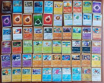 Lotto 60 Carte Pokémon + Sandygast Art Rare