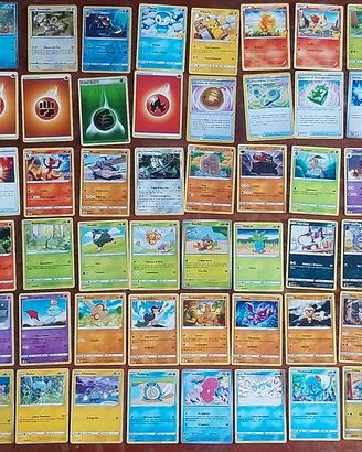Lotto 60 Carte Pokémon + Sandygast Art Rare