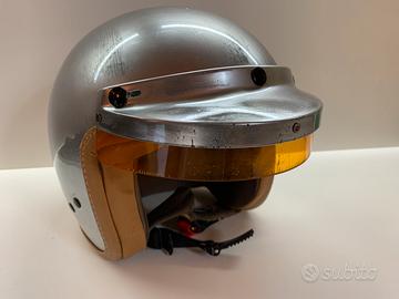 Casco Jet Gulf Acciaio Vintage