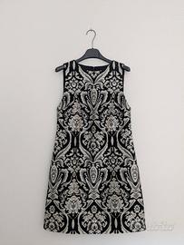Alice + Olivia - taglia 4 - tubino barocco argento
