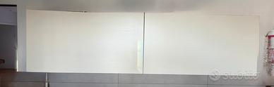 2 pensili (EUROMOBIL) bianchi da cucina 90x48x30