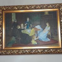 Quadro  più  vaso porta  cioccolatini  sedie 