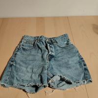 Shorts jeans Zara donna celeste taglia 36