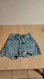 Shorts jeans Zara donna celeste taglia 36