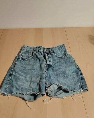 Shorts jeans Zara donna celeste taglia 36