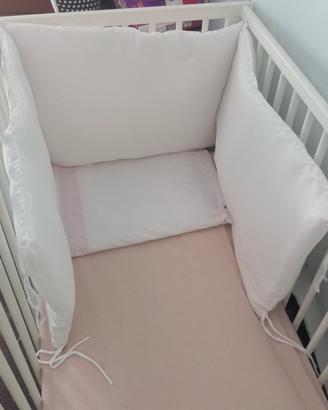 Paracolpi lettino con lacci sfoderabile 