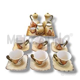 TAZZINE PZ.6 E VASSOIETTO OLIO ACETO SALE PEPE PE