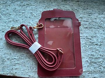 Porta cellulare touch screen con tracollina