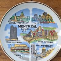 Piatto decorativo vintage Montreal Canada