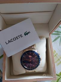 orologio cronografo al quarzo color oro