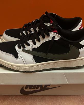 Jordan 1 x travis scott con scatola taglia 43