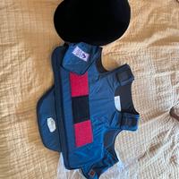 Casco e gilet  da equitazione