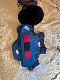 Casco e gilet  da equitazione